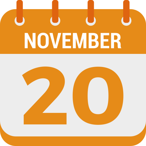 20 de noviembre icono gratis