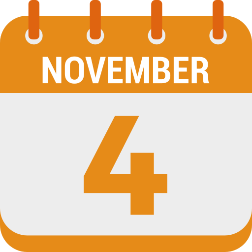 4 de noviembre icono gratis