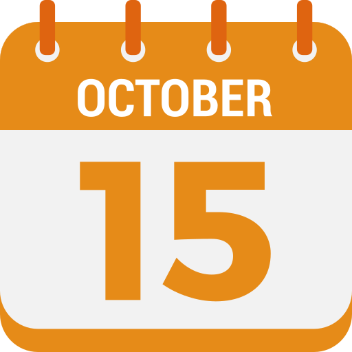 15 de octubre icono gratis