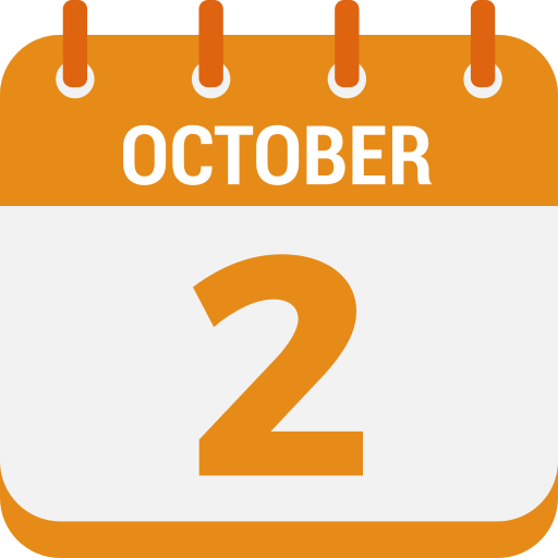 2 de octubre icono gratis