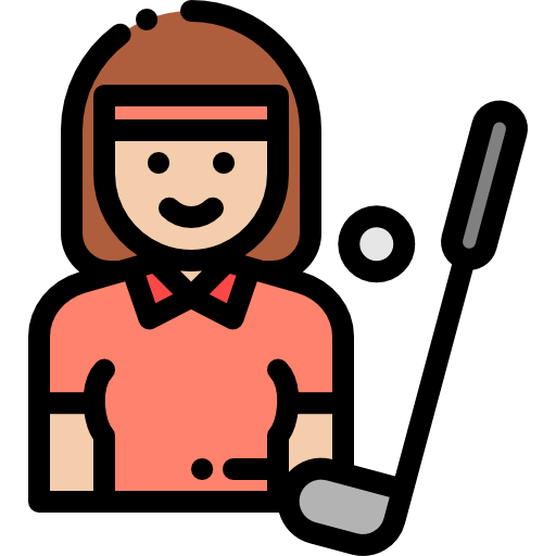 golfista icono gratis