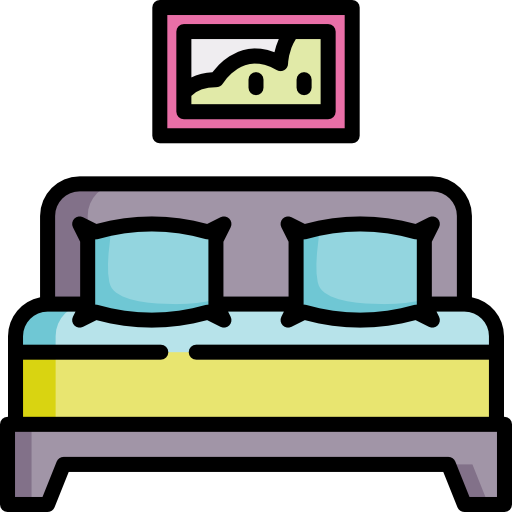 cama matrimonial icono gratis