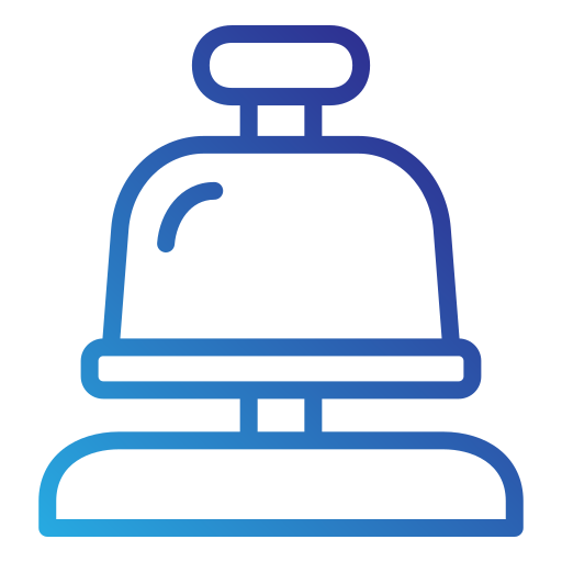 campana del hotel icono gratis