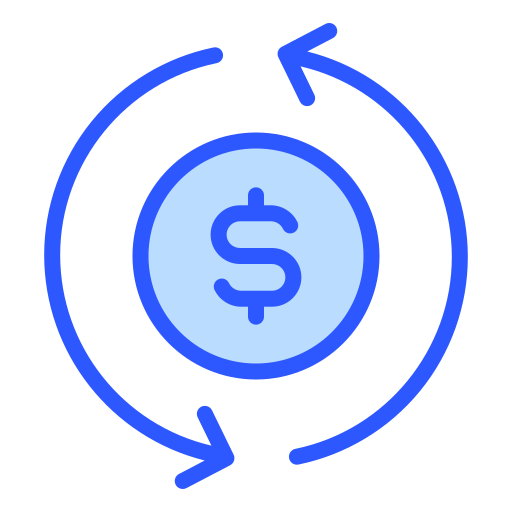 Money flow free icon Money flow free icon