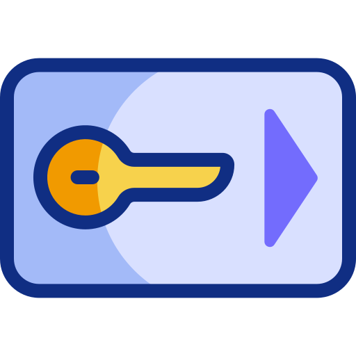 tarjeta llave icono gratis