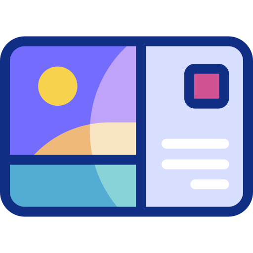 Postcard free icon