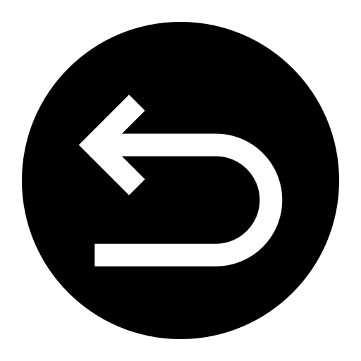 Turn left free icon