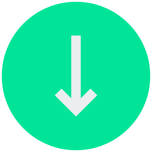 abajo icono gratis