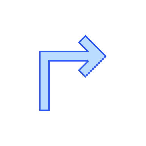 biegen sie rechts ab kostenlos Icon