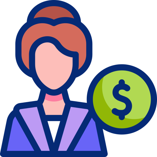 mujer de negocios icono gratis