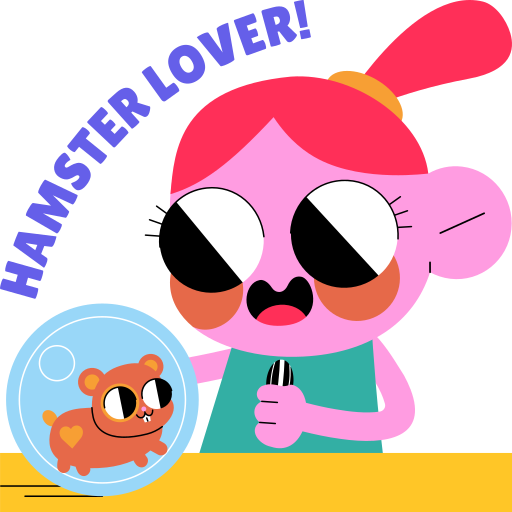 Hamster free sticker Hamster free sticker