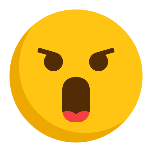 화난 무료 아이콘