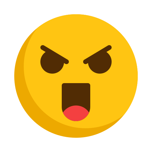 화난 무료 아이콘