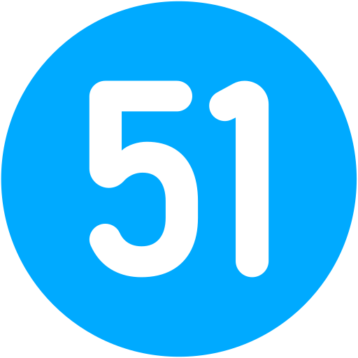 51 grátis ícone
