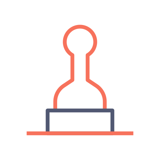 estampilla icono gratis