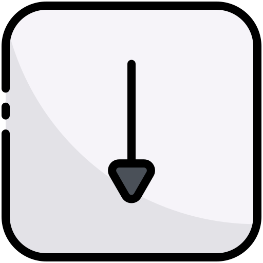 pfeil nach unten kostenlos Icon