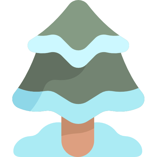 Pine tree Kawaii Flat icon