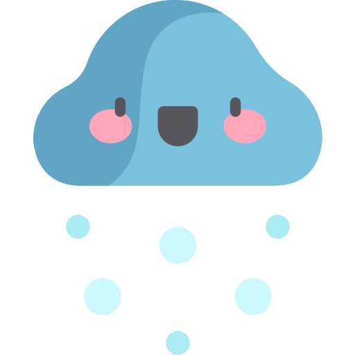 Snow Kawaii Flat icon