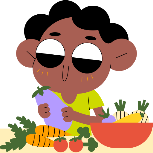 Vegetables free sticker