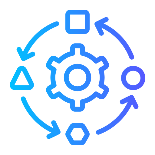 proceso de trabajo icono gratis