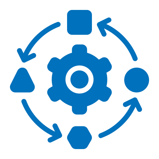 proceso de trabajo icono gratis