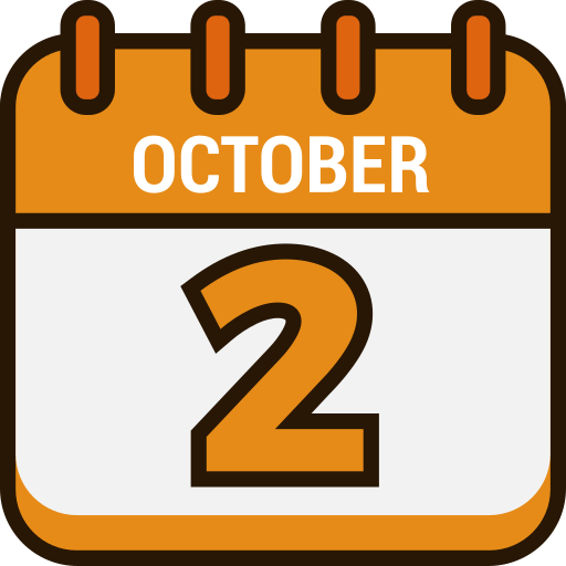 2 de octubre icono gratis