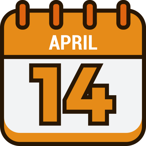 14 avril Icône gratuit 14 avril Icône gratuit