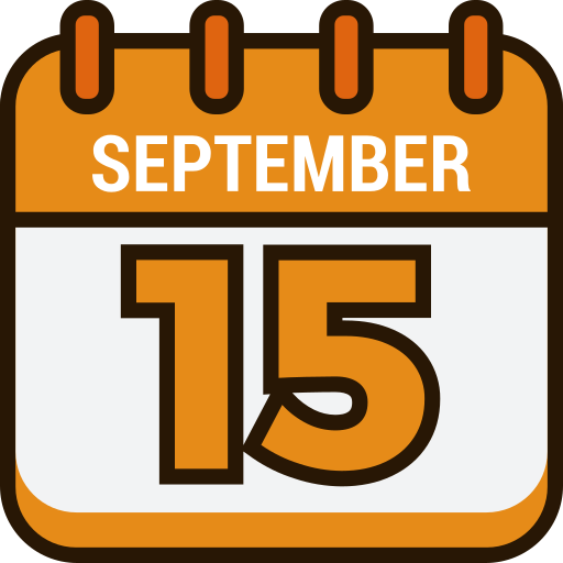 15 de septiembre icono gratis