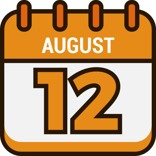12 de agosto grátis ícone