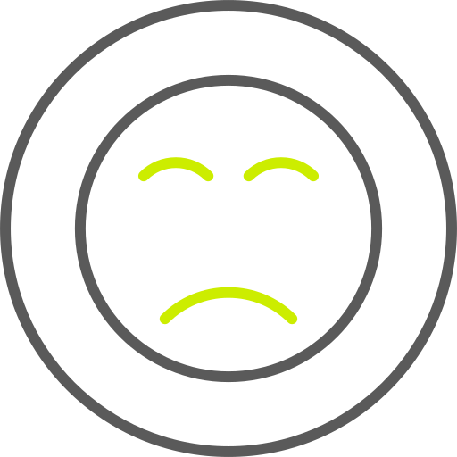 visage triste Icône gratuit