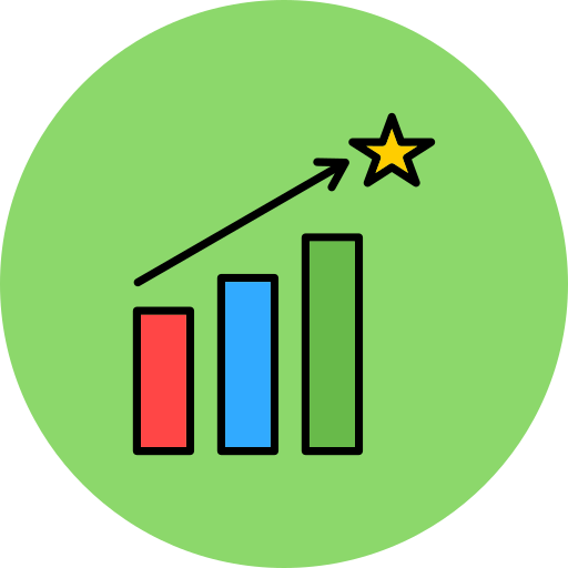 gráfico de barras grátis ícone gráfico de barras grátis ícone