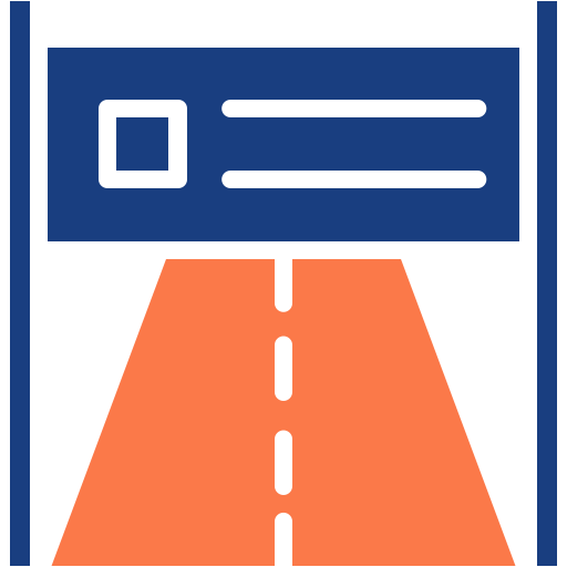 bandera de carretera icono gratis