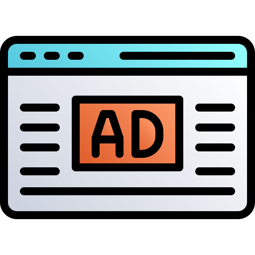 Web advertising free icon Web advertising free icon