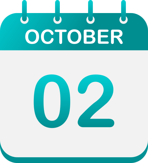 2 de octubre icono gratis