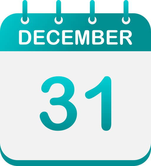 31 de diciembre icono gratis