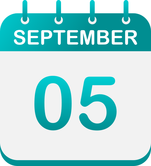 5 de septiembre icono gratis