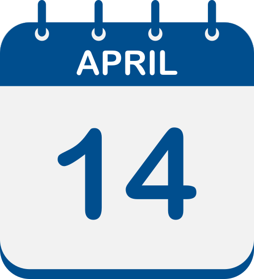 14 avril Icône gratuit