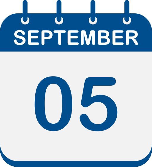 5 de septiembre icono gratis
