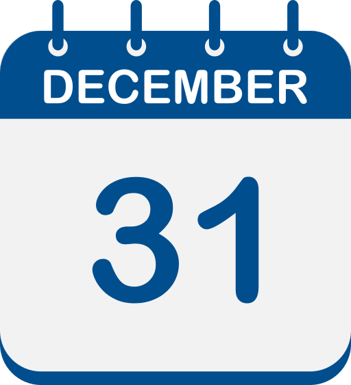 31 de diciembre icono gratis