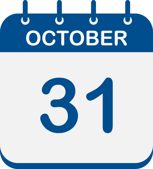 31 de octubre icono gratis