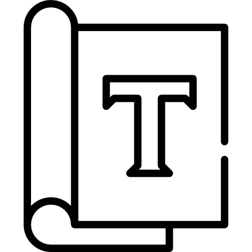 Text free icon