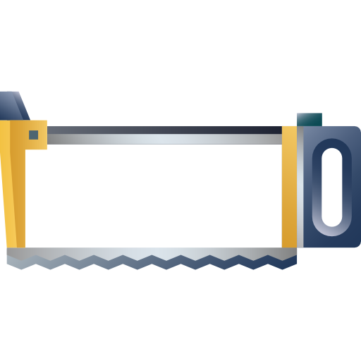 Hacksaw Generic Flat Gradient Icon