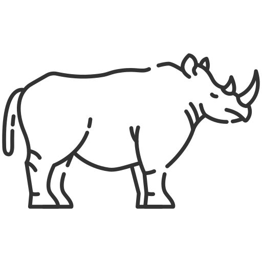 rhinocéros Icône gratuit rhinocéros Icône gratuit
