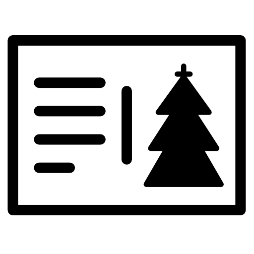 tarjeta de navidad icono gratis