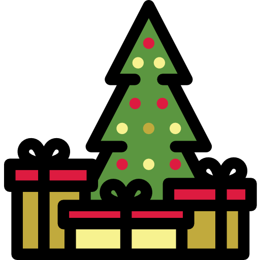 árbol de navidad icono gratis