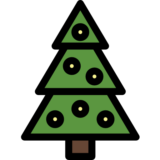 árbol de navidad icono gratis