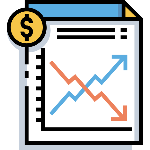 fluctuación icono gratis