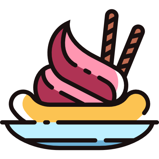 banana split grátis ícone banana split grátis ícone