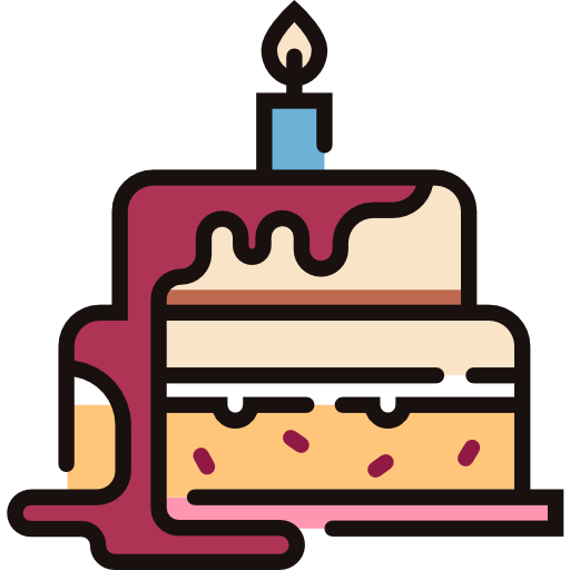 pastel de cumpleaños icono gratis