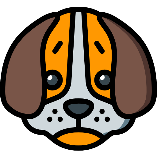 Dog Basic Miscellany Lineal Color icon